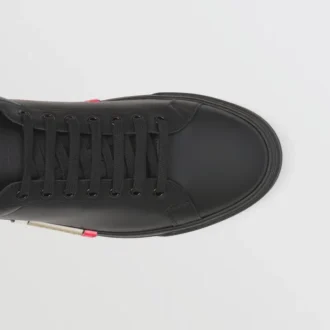 Skórzane Sneakersy z paskami