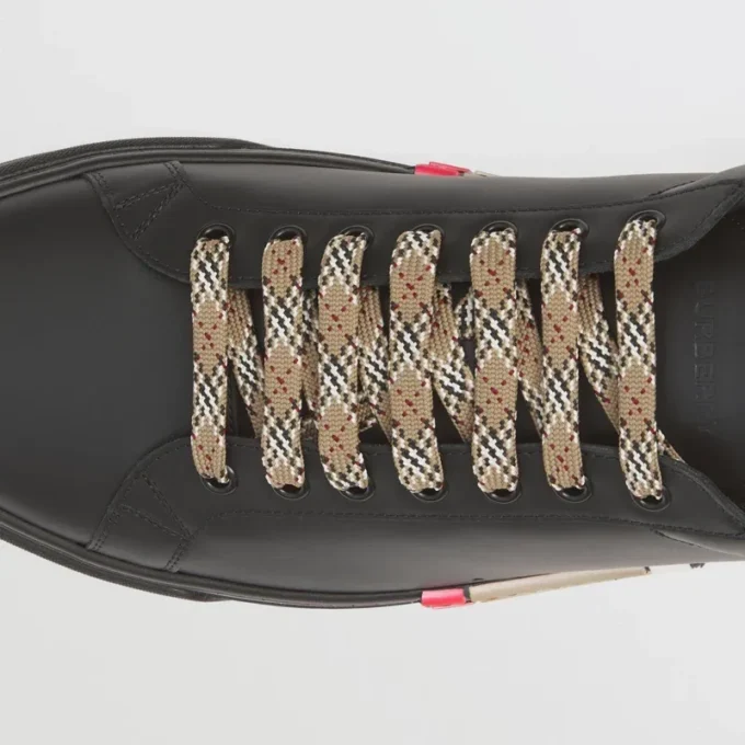 Skórzane Sneakersy z paskami Skórzane Sneakersy z paskami
