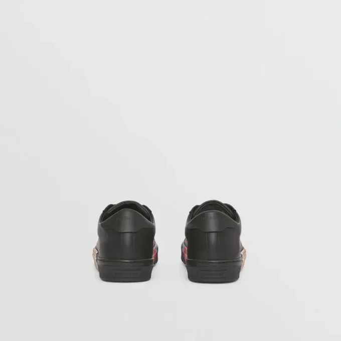 Skórzane Sneakersy z paskami Skórzane Sneakersy z paskami