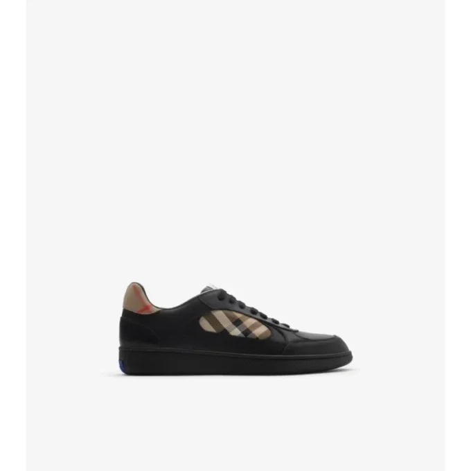 Skórzane Sneakersy Terrace w kratkę 