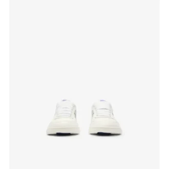 Skórzane Sneakersy z wzorem w kratkę 