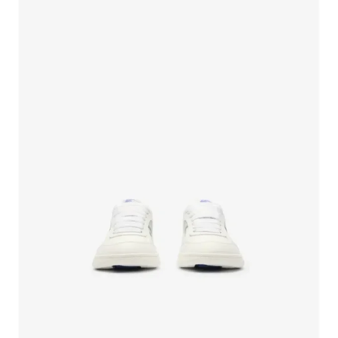 Skórzane Sneakersy z wzorem w kratkę 