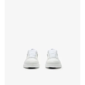 Skórzane Sneakersy z wzorem w kratkę 