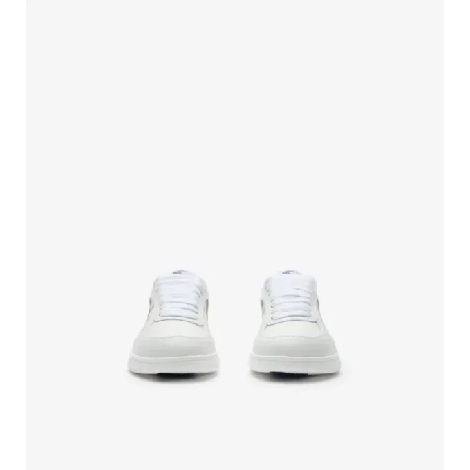 Skórzane Sneakersy z wzorem w kratkę Skórzane Sneakersy z wzorem w kratkę