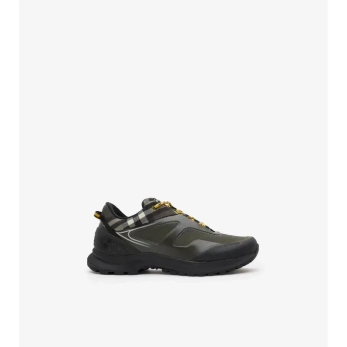 Sneakersy Discover w kratkę i siateczkę 