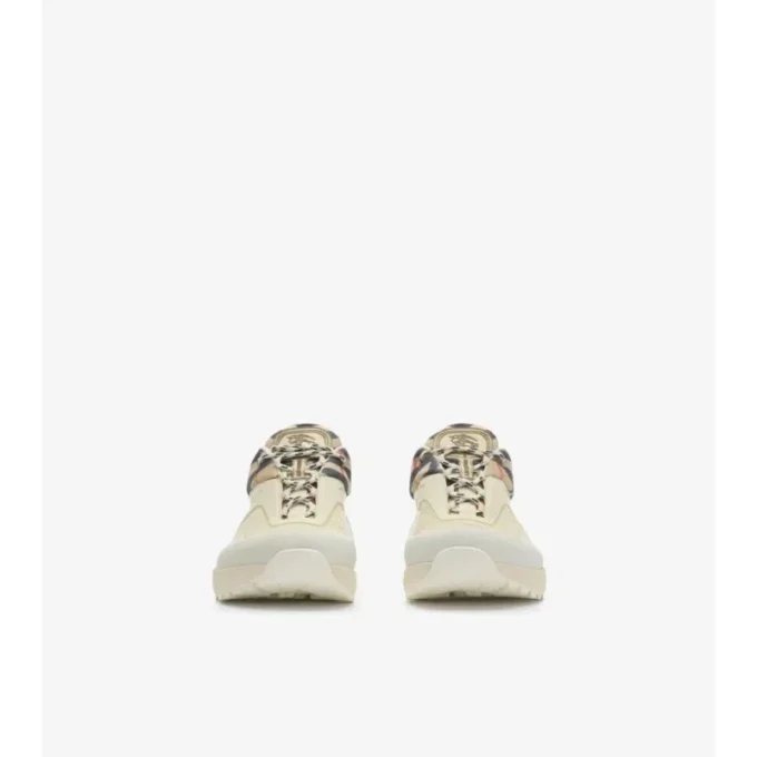 Sneakersy Discover w kratkę i siateczkę 
