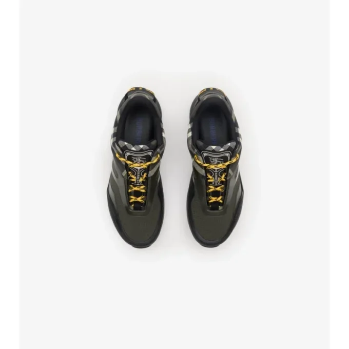 Sneakersy Discover w kratkę i siateczkę 