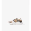 Sneakersy w kratę, z zamszu i skóry Sneakersy w kratę, z zamszu i skóry