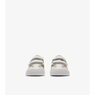 Sneakersy w kratkę i ze skóry Sneakersy w kratkę i ze skóry