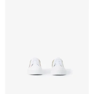 Sneakersy w kratkę i ze skóry