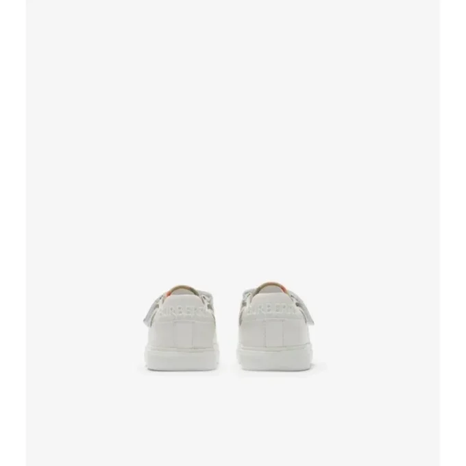 Sneakersy w kratkę i ze skóry