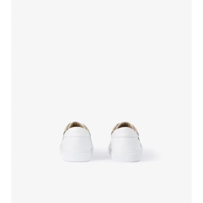 Sneakersy w kratkę i ze skóry