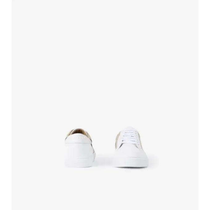 Sneakersy w kratkę i ze skóry