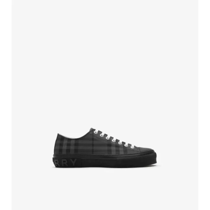 Sneakersy z mieszanki nylonu w kratę Sneakersy z mieszanki nylonu w kratę