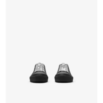 Sneakersy z mieszanki nylonu w kratę