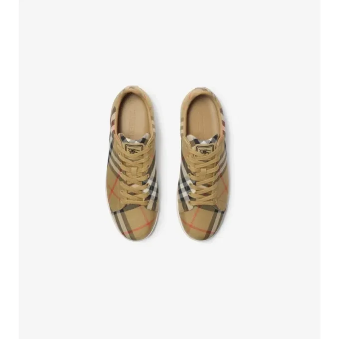Sneakersy z wzorem w kratę
