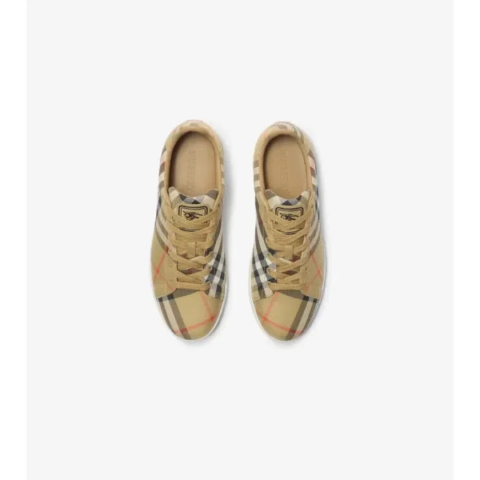 Sneakersy z wzorem w kratę
