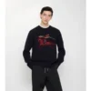 Sweter EKD z wełny i kaszmiru z haftem krzyżykowym Sweter EKD z wełny i kaszmiru z haftem krzyżykowym