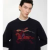 Sweter EKD z wełny i kaszmiru z haftem krzyżykowym Sweter EKD z wełny i kaszmiru z haftem krzyżykowym
