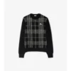 Sweter wełniany w kratę