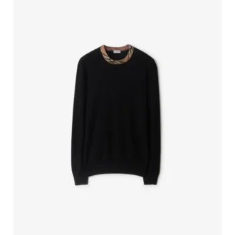 Sweter wełniany w kratę