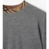 Sweter wełniany w kratę