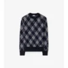 Sweter z mieszanki wełny w kratę Sweter z mieszanki wełny w kratę