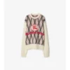 Sweter z mieszanki wełny w kratę argyle