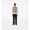 Sweter z mieszanki wełny w kratę argyle