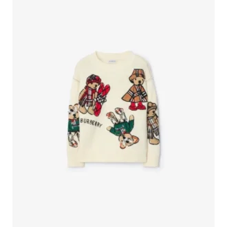 Sweter z mieszanki wełny z misiem Thomasem i przyjaciółmi