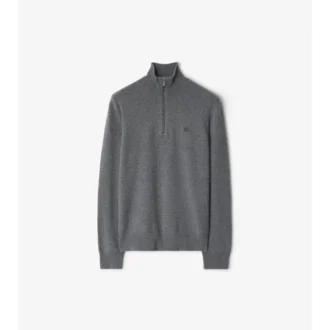 Sweter z półsuwakiem z mieszanki kaszmiru Sweter z półsuwakiem z mieszanki kaszmiru