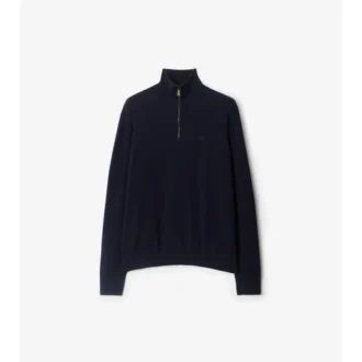 Sweter z półsuwakiem z mieszanki kaszmiru Sweter z półsuwakiem z mieszanki kaszmiru