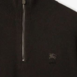 Sweter z półsuwakiem z mieszanki kaszmiru Sweter z półsuwakiem z mieszanki kaszmiru