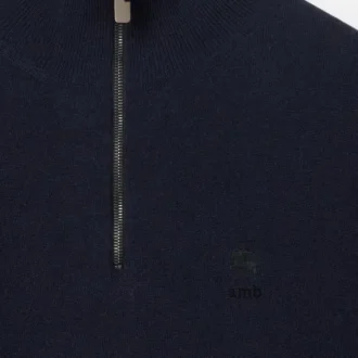 Sweter z półsuwakiem z mieszanki kaszmiru Sweter z półsuwakiem z mieszanki kaszmiru
