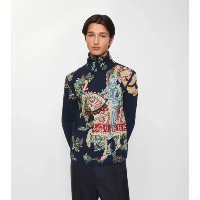 Sweter z wełny Heraldic Knight