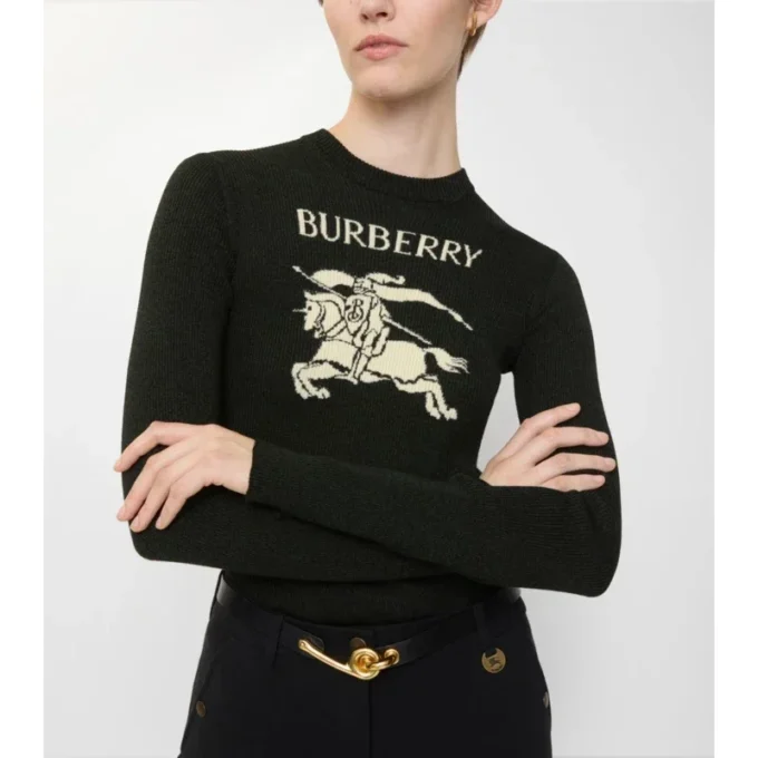 Sweter z wełny i jedwabiu EKD