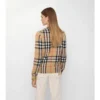 Sweter z wełny kaszmirowej w kratę