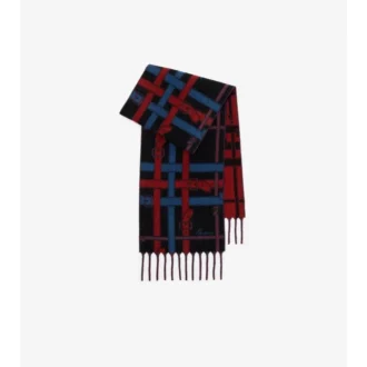 Szalik z kaszmiru w kratę Belt Check