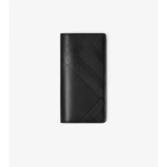 Tłoczony portfel Continental w kratkę