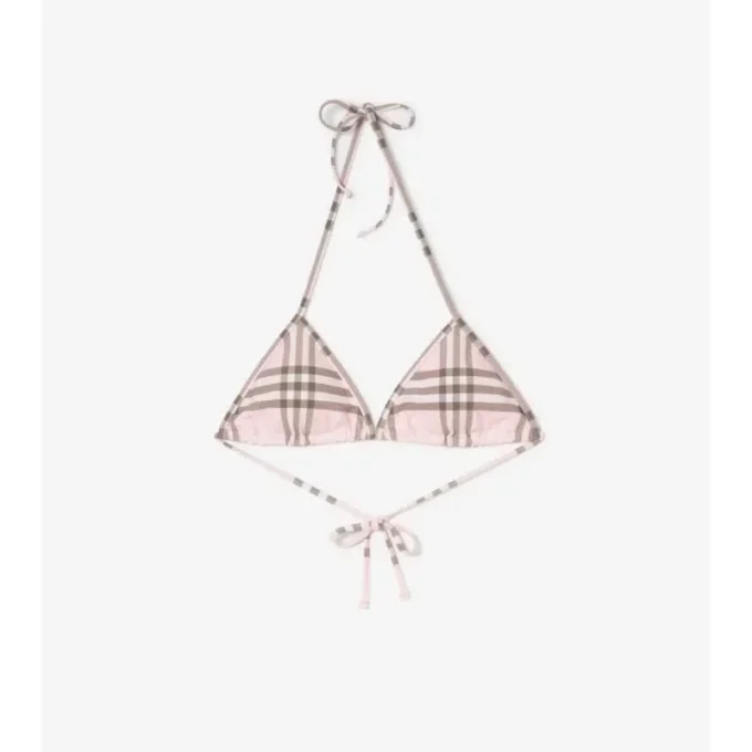 Top bikini w kratkę