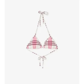 Top bikini w kratkę