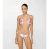 Top bikini w kratkę