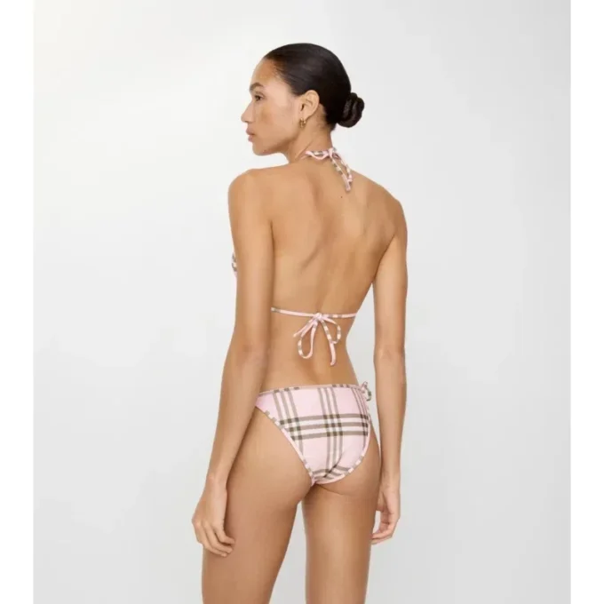 Top bikini w kratkę