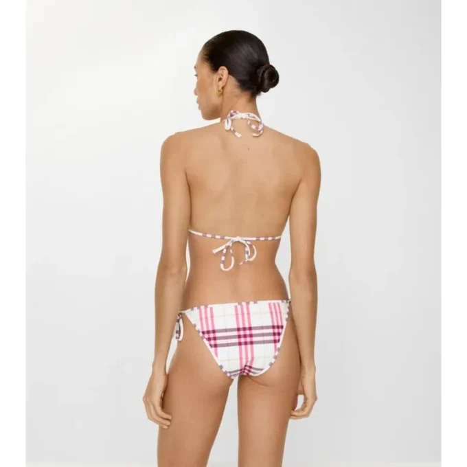 Top bikini w kratkę