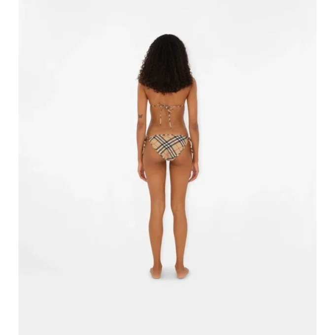 Top bikini w kratkę