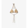 Top bikini w kratkę