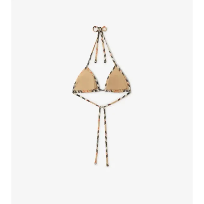 Top bikini w kratkę