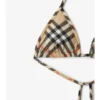 Top bikini w kratkę