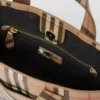 Torba z płótna E-Canvas z aplikacją z logo i wzorem Vintage Check w stylu vintage