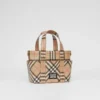 Torba z płótna E-Canvas z aplikacją z logo i wzorem Vintage Check w stylu vintage
